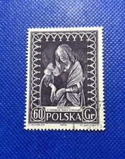 Poland Stamp, 1956, sc#747, Used, Large Stamp
