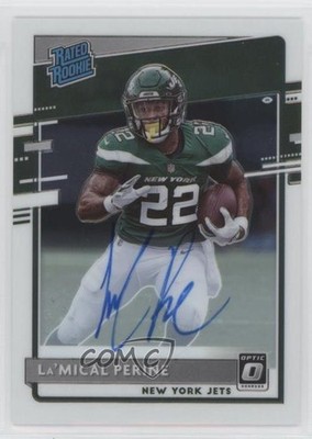 2020 Panini Donruss Optic Rated Rookies 1/150 La'Mical Perine Rookie Auto RC 0c2
