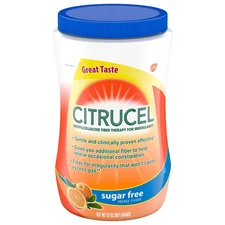 Citrucel Sugar Free Fiber Powder Orange Flavor for Constipation Relief -32 Ounce