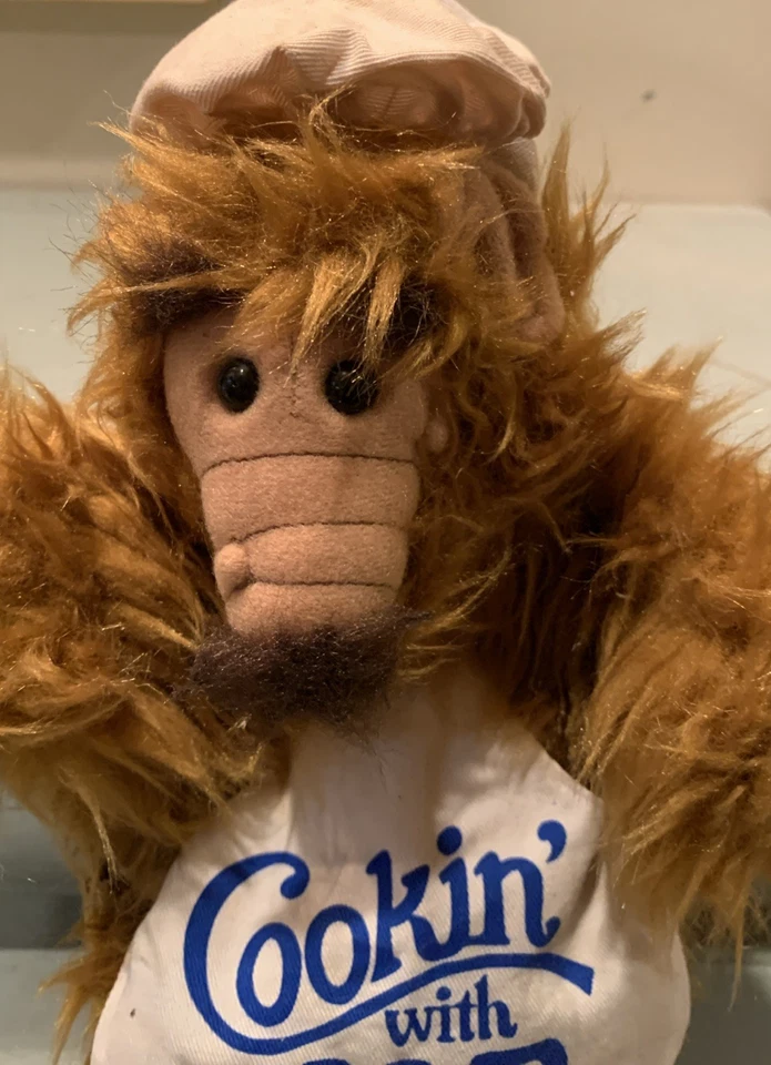 Vintage Alf Puppet 1988 Burger King Chef Cookin With Alf Plush Hand Puppet - Image 3 of 4