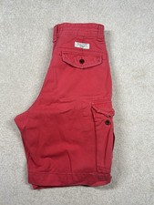 Vintage Polo Ralph Lauren Shorts Mens Size 32 Red Cargo Utility Cotton Chino