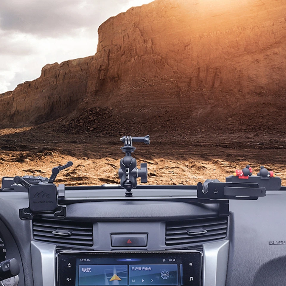 For Nissan NP300 Navara 2015-2022 Console Dash Mount Device Bracket Phone Holder - Image 4 of 4