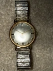 Vintage 1971 Timex Wafer Thin Mechanical Mens Watch. Runs. As Is. Speidel band