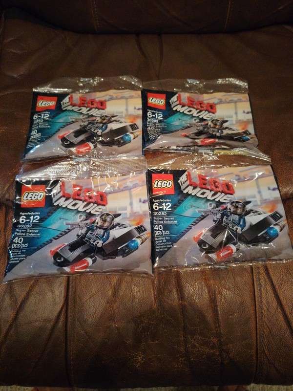 30282 SUPER SECRET POLICE ENFORCER lego movie exclusive 4 poly bag legos NEW