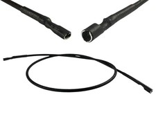 HT IGITION LEAD LARGE ROUND 4MM PIN TO SMALL FLAT 2.8MM SPADE CONNECTION 500MM