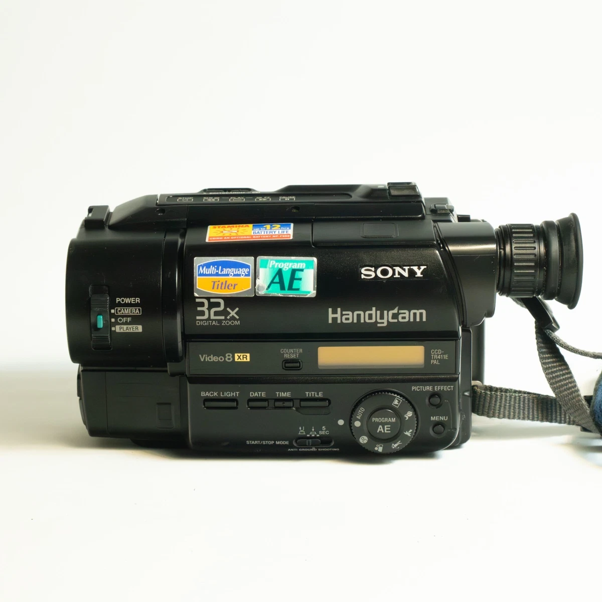 Videocámara Sony CCD-TR411E Video8 XR Handycam PAL probada con cargador de 2 baterías