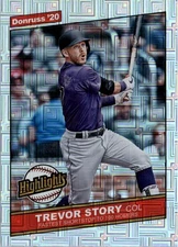 2020 Donruss Highlights Vector #5 Trevor Story - NM-MT