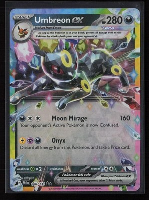Umbreon ex 060/131 Holo Double Rare Prismatic Evolutions Pokemon