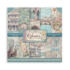 Stamperia Doubled-Sided 8x8 Scrapbooking Pad 10pc - Venice City of Art, SBBS128