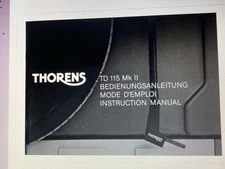 Thorens Td-115mk2 User Manual Digital