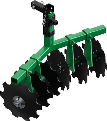 Heavy Duty ATV/UTV Disc Plow Harrow W/ 28'' Cut Width & 2'' Receiver Hitch Attach