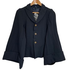 COMME des GARCONS Jacket AD2011 Wide Sleeve Design Jacket Size 38 Navy Vintage