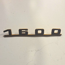 Porsche 356 A B 1600 Rear Script Badge Emblem Original Circle R Porsche 356 A B 1600 Rear Script Badge Emblem Original Circle R