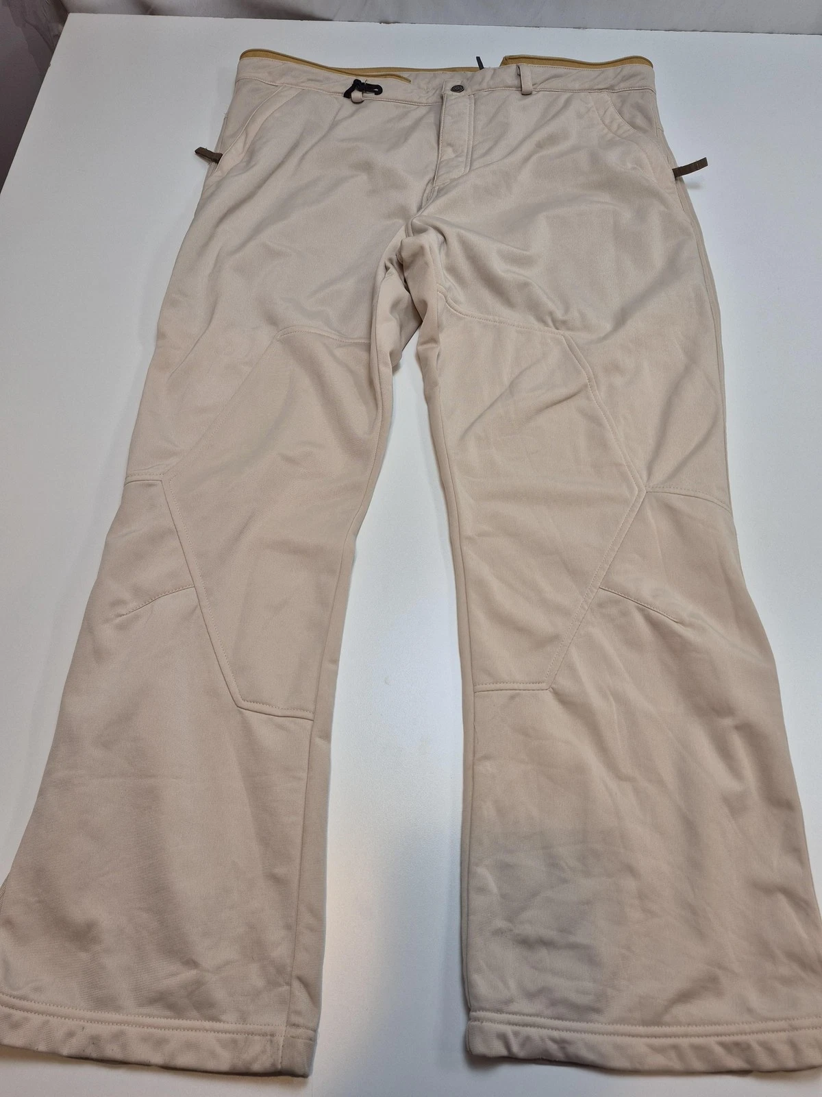 686 Snow Pants Mens XL Beige Softshell Insulated Ski Snowboard Winter Polyester