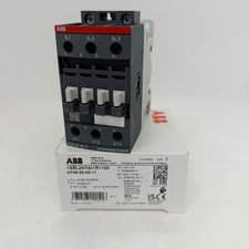 ABB AF38-30-00-11 Contactor, 3-Pole, 24-60V 50/60 Hz, 20-60 VDC 1SBL297001R1100