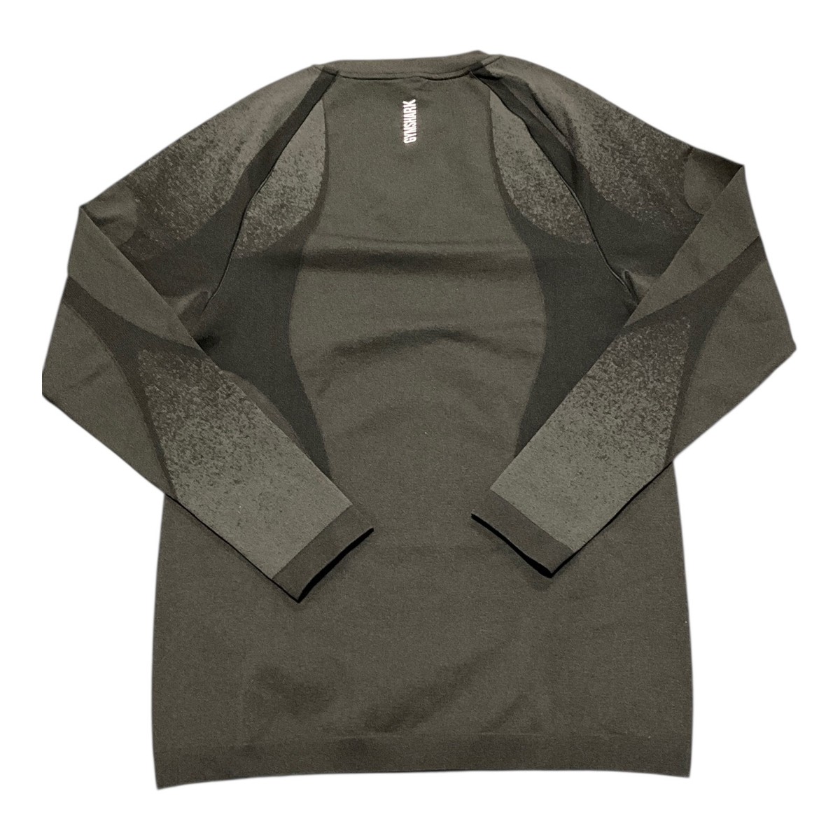 Gymshark Shadow Seamless Long Sleeve Tee Medium Muscle Fit Black