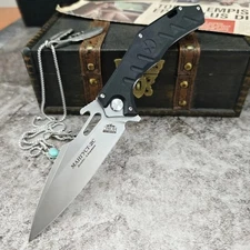 Russian HOKC Tactical Folding Knife D2 Steel Blade & G10 EDC Survival