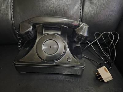 #ad Antique Post Office Telephone Vintage Table Phone North Electric MFG $75.00