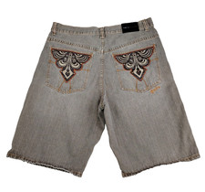 FUBU The Collection Shorts Mens Sz 38 Denim Baggy Relaxed Hip Hop Streetwear Y2K