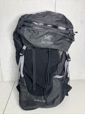 Arc'teryx Aerios 35 Pack Lightweight Hiking Backpack Roll Top Black