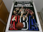 Original 1980er NBA Spalding "We Are Basketball" Poster - Magic, Bird, Dr J - NEUWERTIG!!!