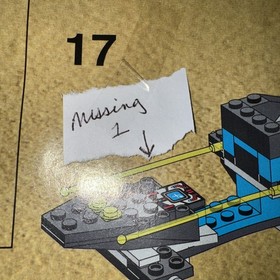 LEGO Space Unitron 1787 Crater Cruiser w Instructions 1995 Incomplete Pls Read