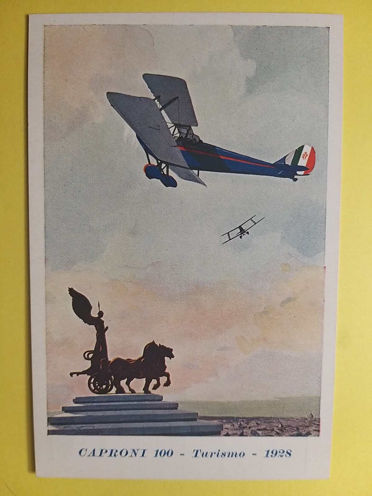 Aviazione - Caproni 100 - Aereo da Turismo (1928). Illustratore Ferrari.