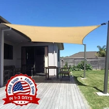 Vela De Sombra Parasol Toldos Carpas 10x13 Para Patio Jardin Rectangular El Sol.