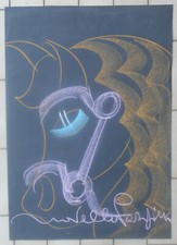 NOVELLA PARIGINI GESSETTI COLORATI MATITE COLORATE CAVALLO TESTA DI 