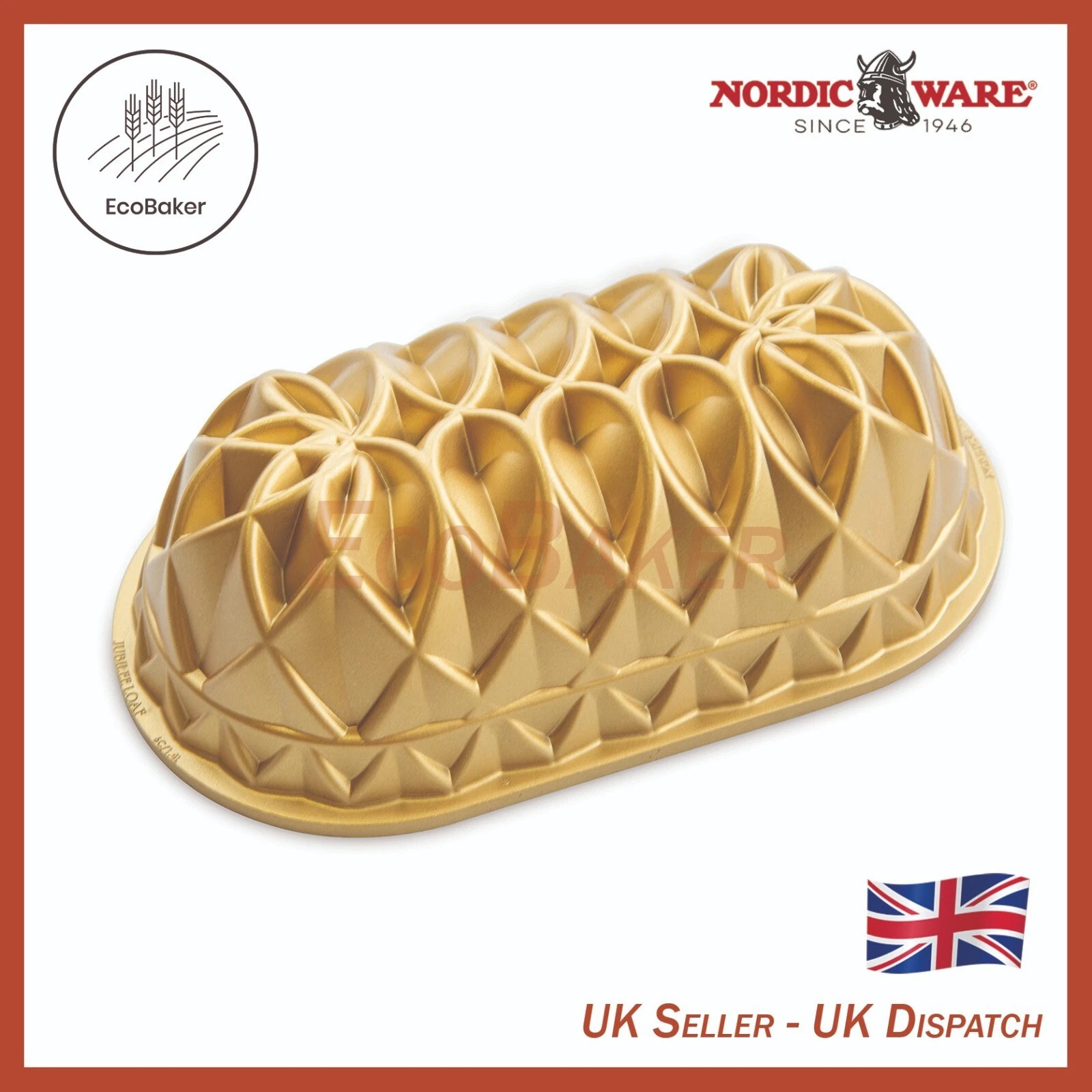 Nordic Ware - 82677 - Jubilee Loaf Pan Bundt Bundt® Pan - UK Dispatch
Opens in a new window or tab