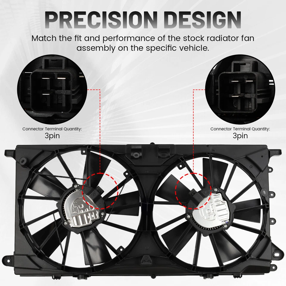 Engine Radiator Cooling Fan for 2018-2021 FORD Expedition 2016-2022 FORD F-150 ` Foto 2 de 4