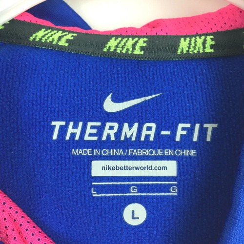 Nike Therma-Fit Boys Large (36 in Chest) Blue Reflective Hooded Pullover - Picture 12 of 12