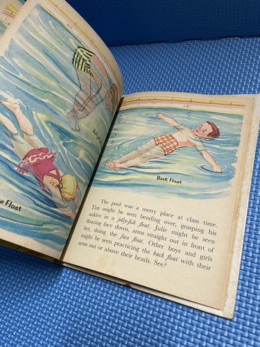 Vintage Rand McNally Book LITTLE SWIMMER Hardcover - Picture 4 of 8