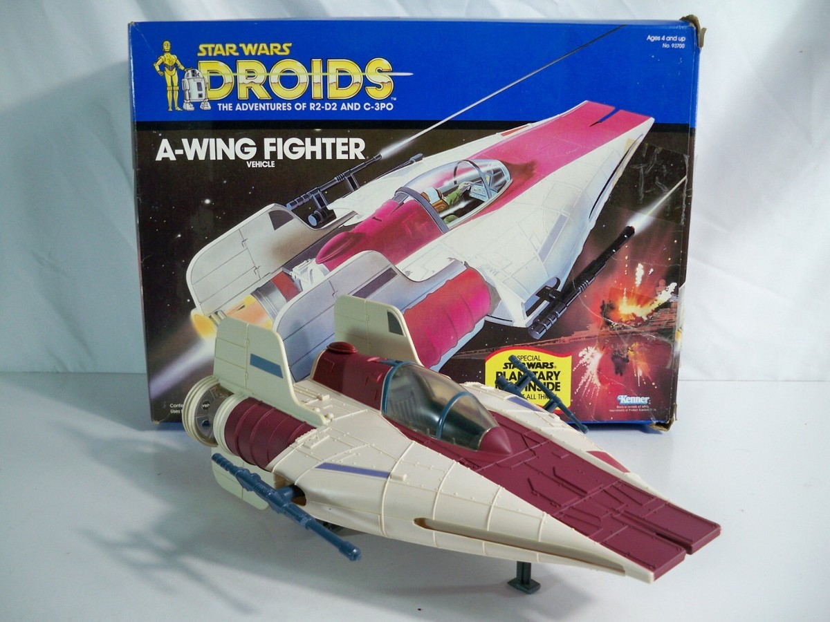 K23i00007 A-WING FIGHTER W/ BOX COMPLETE STAR WARS DROIDS
