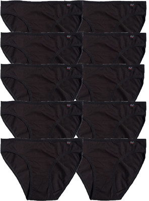LisaModa Mädchen Slip 10er Pack Stretch Baumwolle Schwarz oder Weiß 98 bis 176