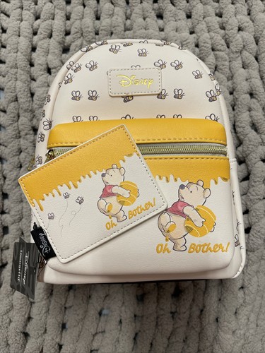 Loungefly Disney Winnie the Pooh Honey Bees Oh Bother Backpack And Cardholder