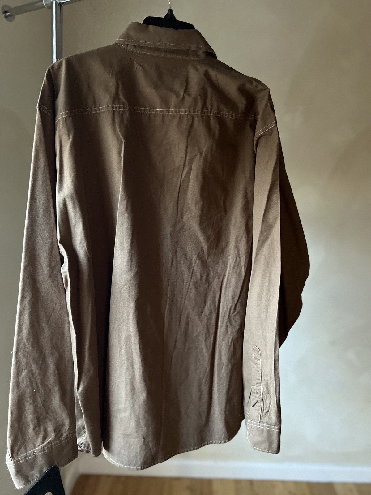 Wrangler Men's 100% Cotton classic Long Sleeve button-Up Shirt W/Pockets|Sz:2XL thumbnail 12