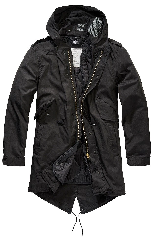 Veste parka noir clearance homme