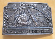 Used 1976 Great American Buckle Co. Chicago Hunting Heritage Belt Buckle