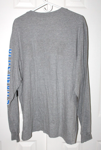 Men's Nike Heather Gray Duke Blue Devils Arch & Logo Two-Hit Long Sleeve T-Shirt - Picture 11 of 11