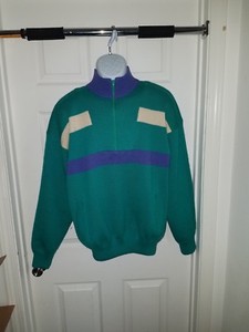 vintage half zip sweater