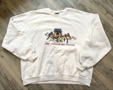 Vintage 90s Sweatshirt America Size XL Jerzees My American Home Patriotic
