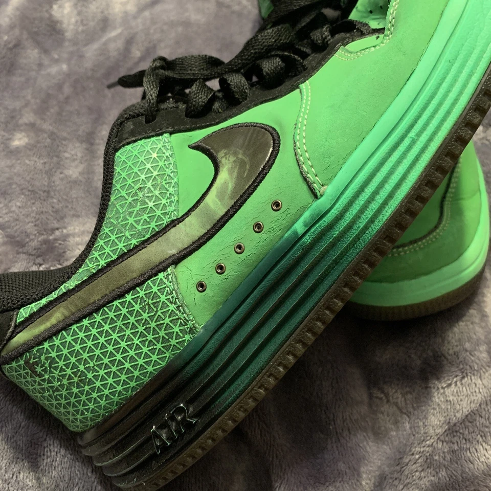 lunar air force 1 talla 8,5 para hombre, verde sobrehumano, usado, usado Foto 2 de 4