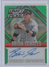 2014 Prizm Perennial Draft Picks GREEN PRIZM AUTO #57 Brian Schales RC 35/35