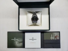 FREDERIQUE CONSTANT HOROLOGICAL SMARTWATCH BLACK DIAL MENS WATCH FC-285B5B6B NEW