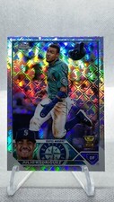 2023 Topps Chrome Julio Rodriguez Logofractor Parallel Gold Rookie Cup # 200