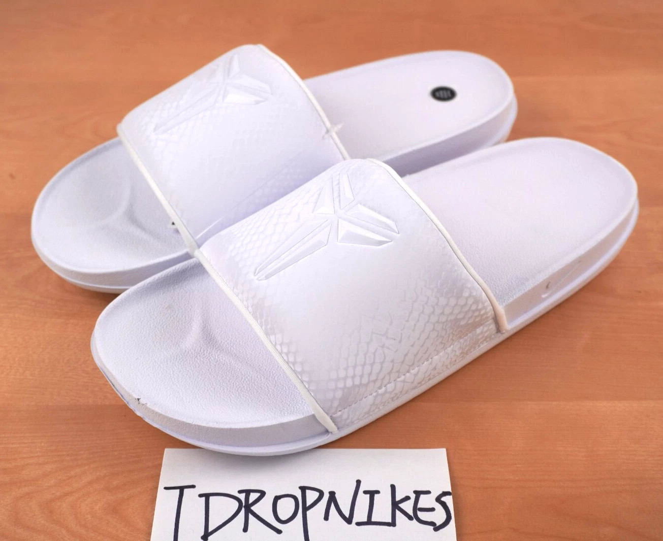 Taglia 11 Uomo Nike Kobe Offcourt Slides Bianco Bianco IF2870 100