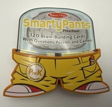 Melissa  Doug Smarty Pants Preschool 120 Brain Building Cards, Questions/Games