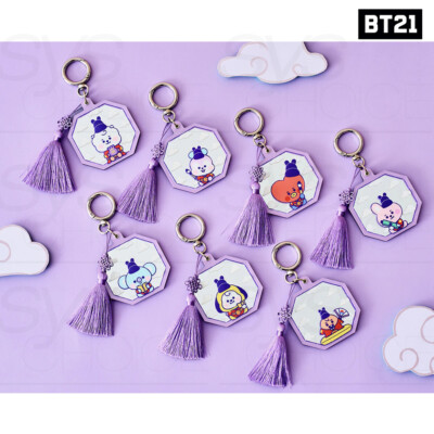 BTS BT21 Official Goods Baby Mirror Keyring K-EDITION ver2 +