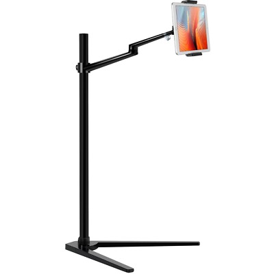 Tablet/iPad/Cell phone/iPhone holding floor stand, Rotating / Height adjustable